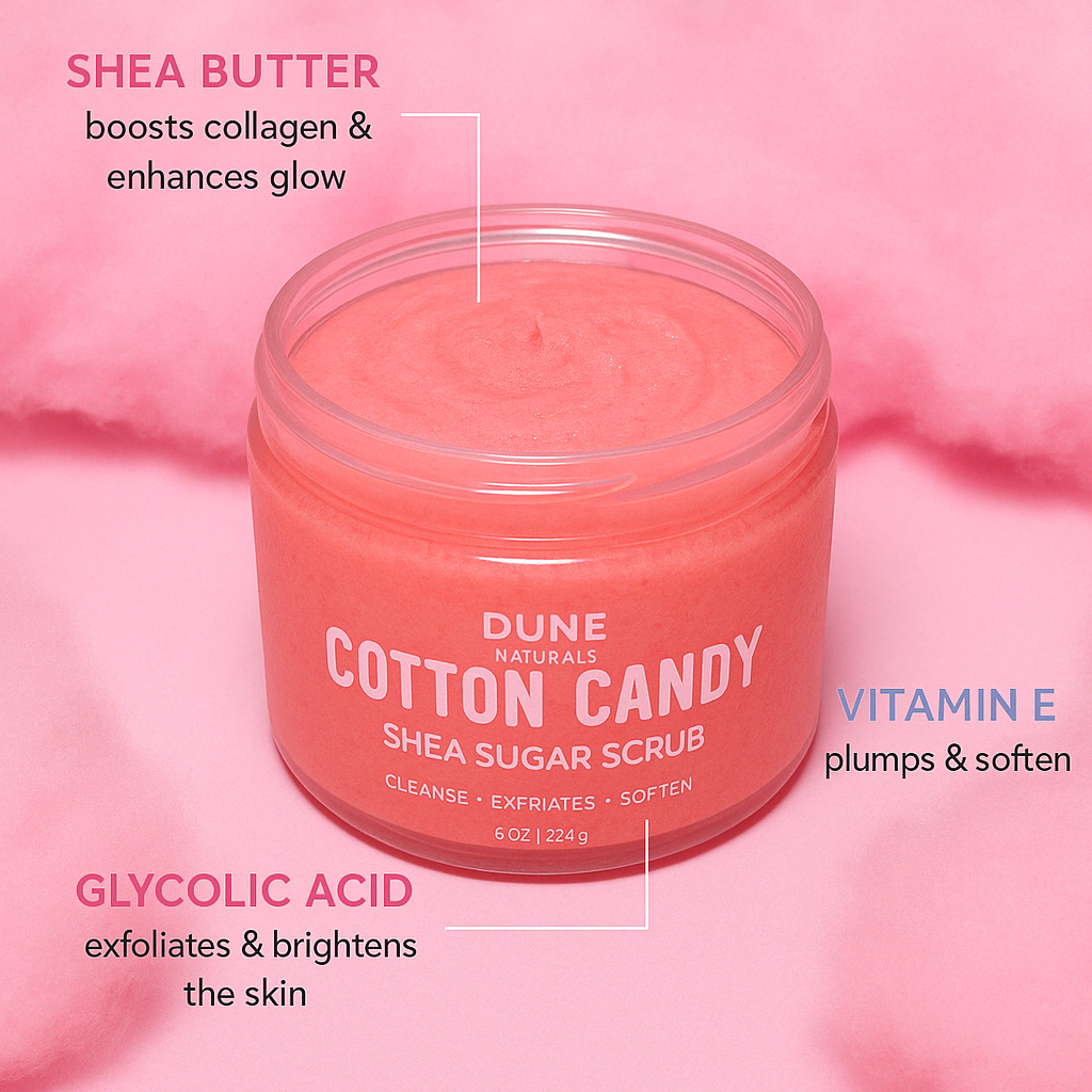 DUNE NATURALS©- Cotton Candy Body Polish Scrub