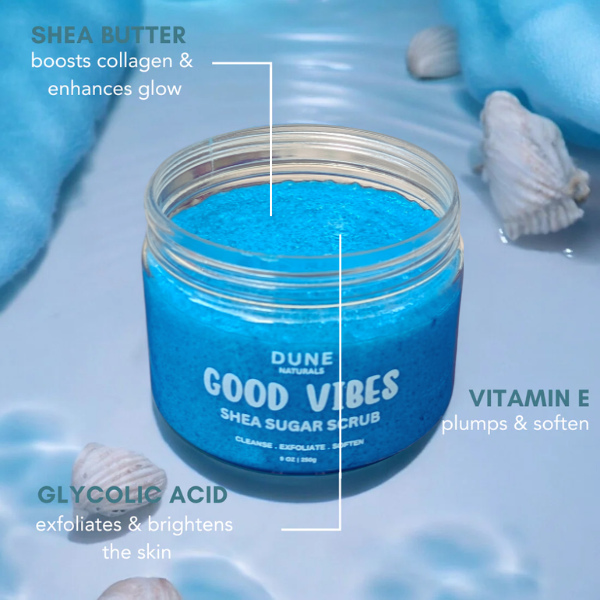 DUNE NATURALS©- Good Vibes Glycolic Acid Scrub