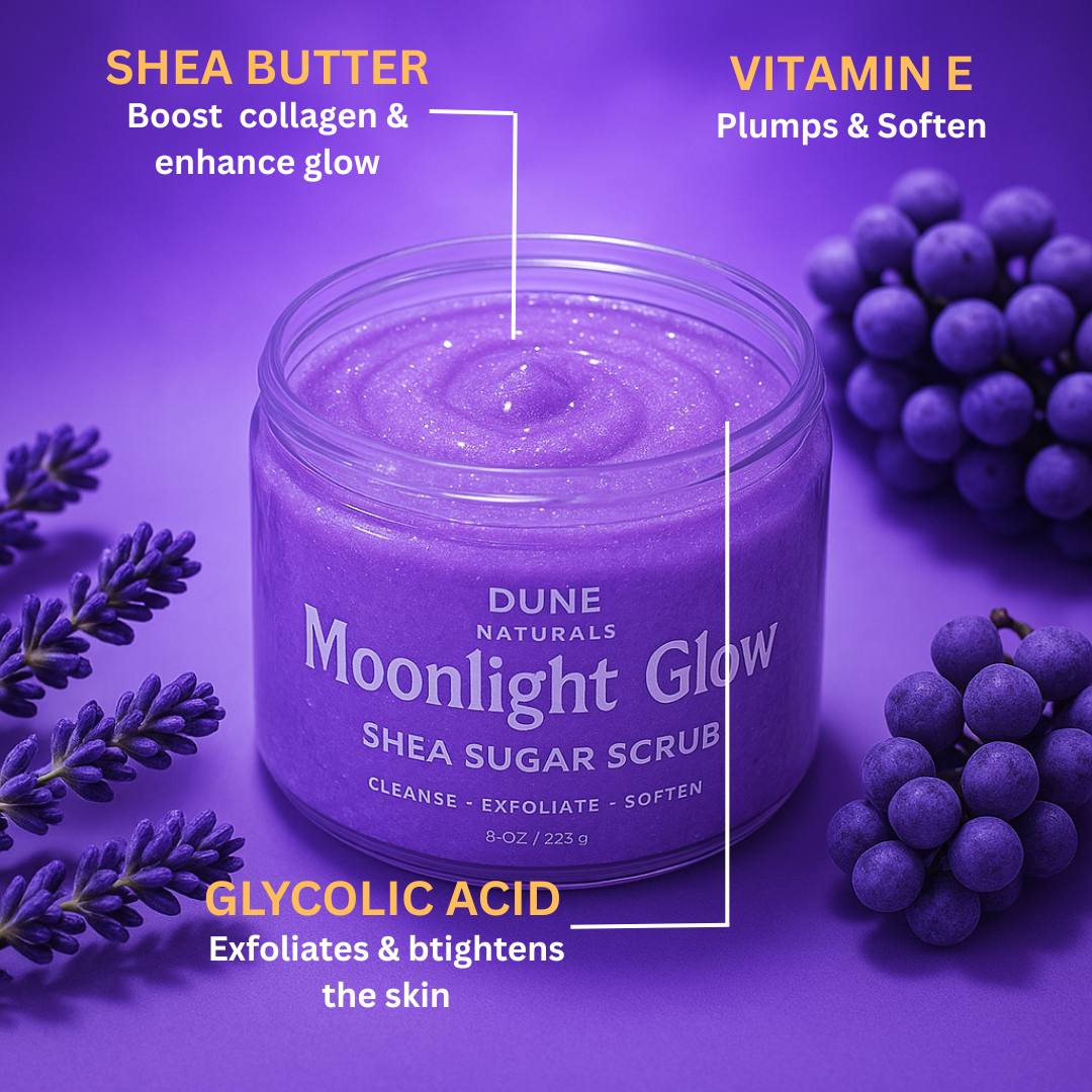 DUNE NATURALS©- Moonlight Glow Shea Sugar Scrub